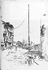 James Abbott Mcneill Whistler Canvas Paintings - The Little Mast